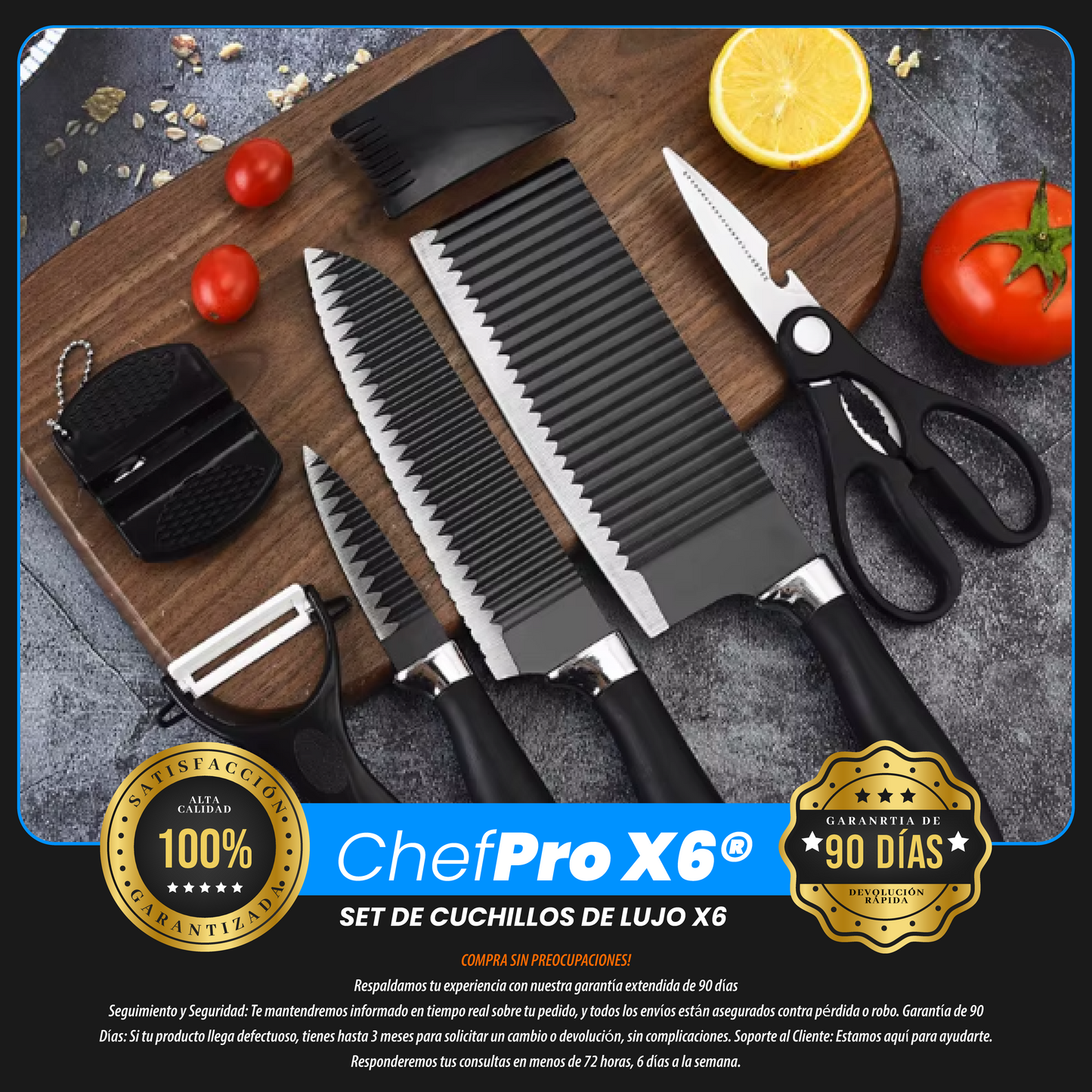 ChefPro X6® SET DE CUCHILLOS DE LUJO X6