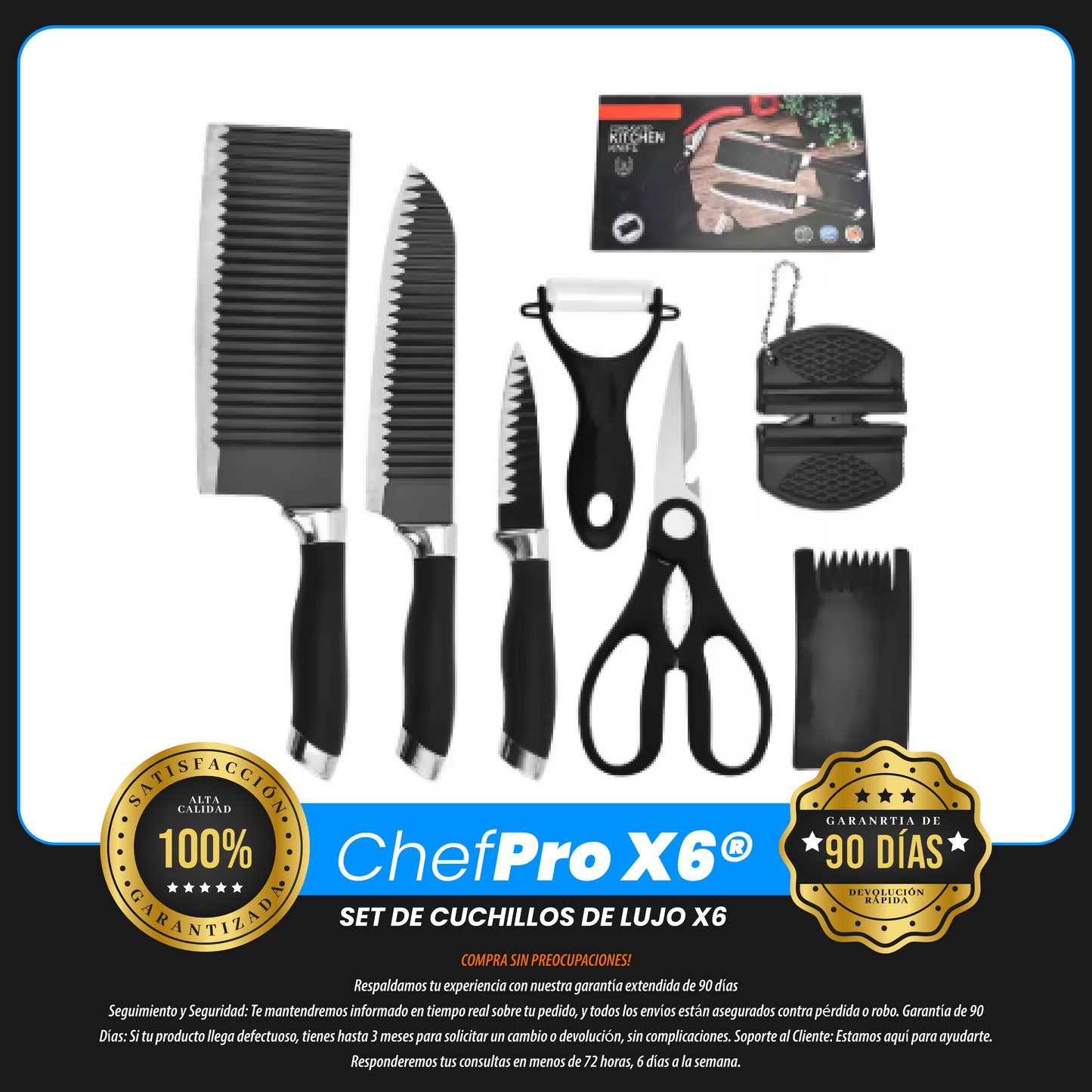 ChefPro X6® SET DE CUCHILLOS DE LUJO X6