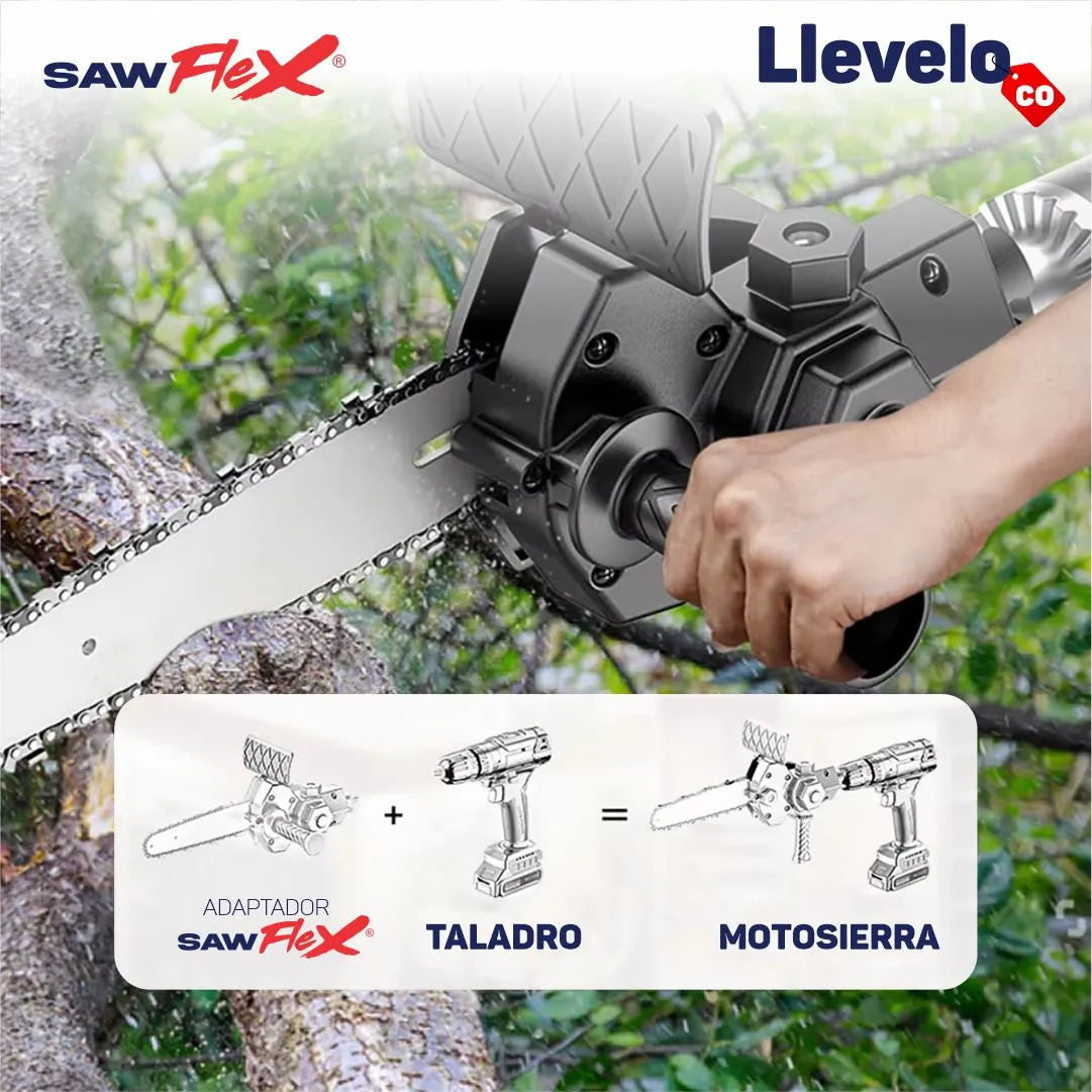 SawFlex® - Adaptador de Motosierra para Taladro