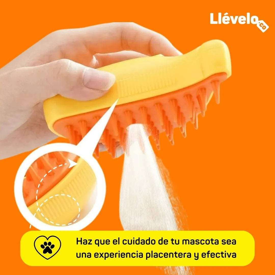 SpaPets® Cepillo de Vapor para Pelaje Brillante