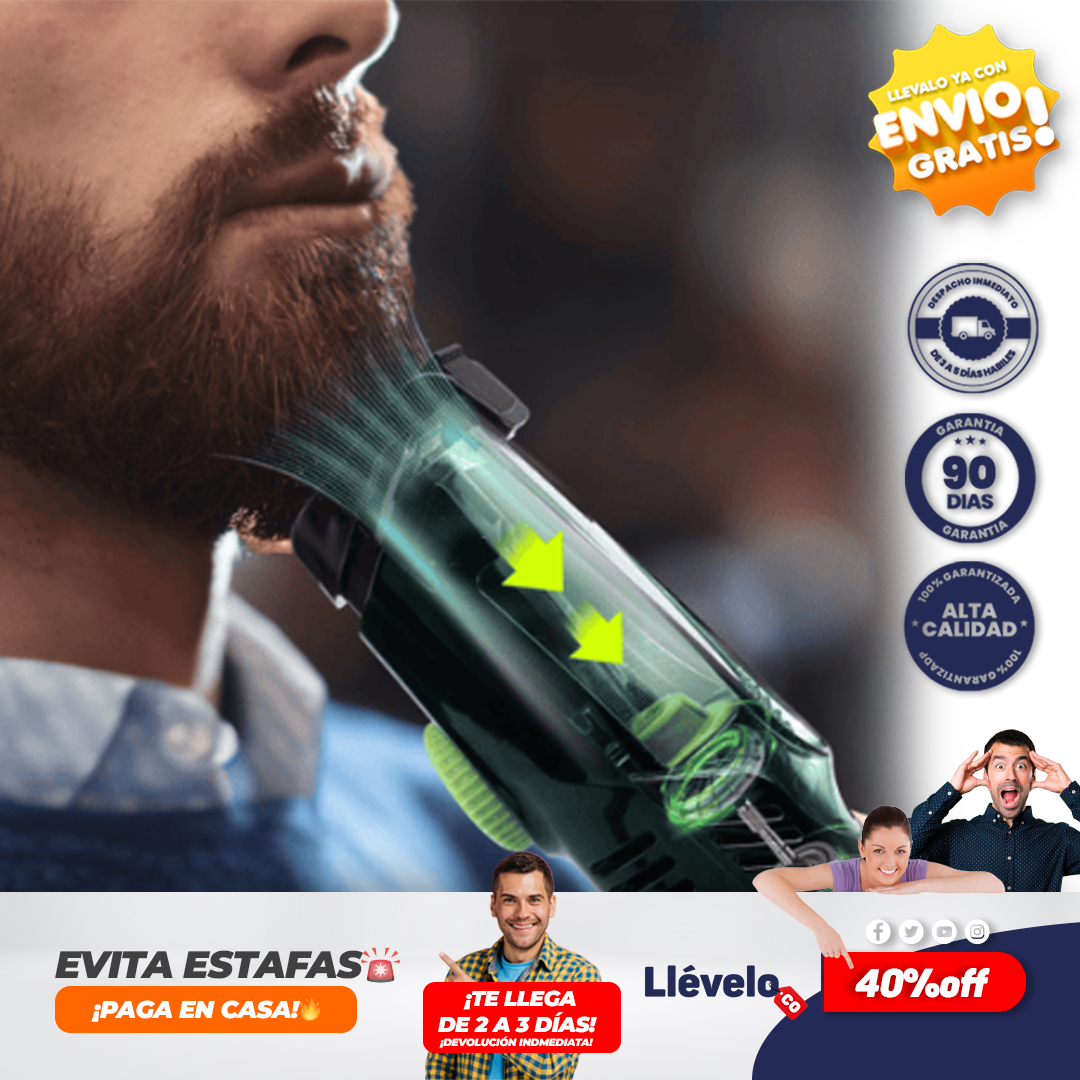 SHPAVER maquina de afeitar con aspiradora integrada