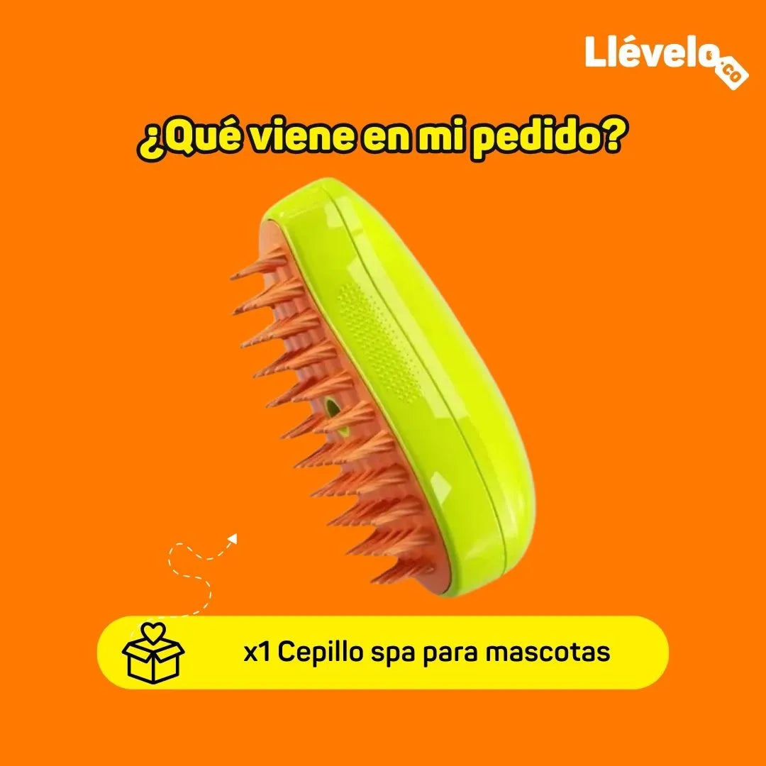 SpaPets® Cepillo de Vapor para Pelaje Brillante