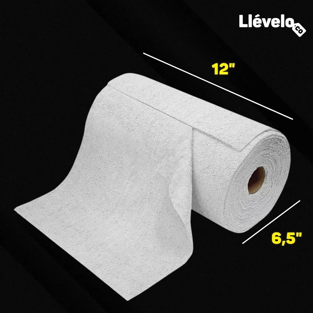 EcoRoll® Rollo de Microfibra Ultra Absorbente Reutilizable