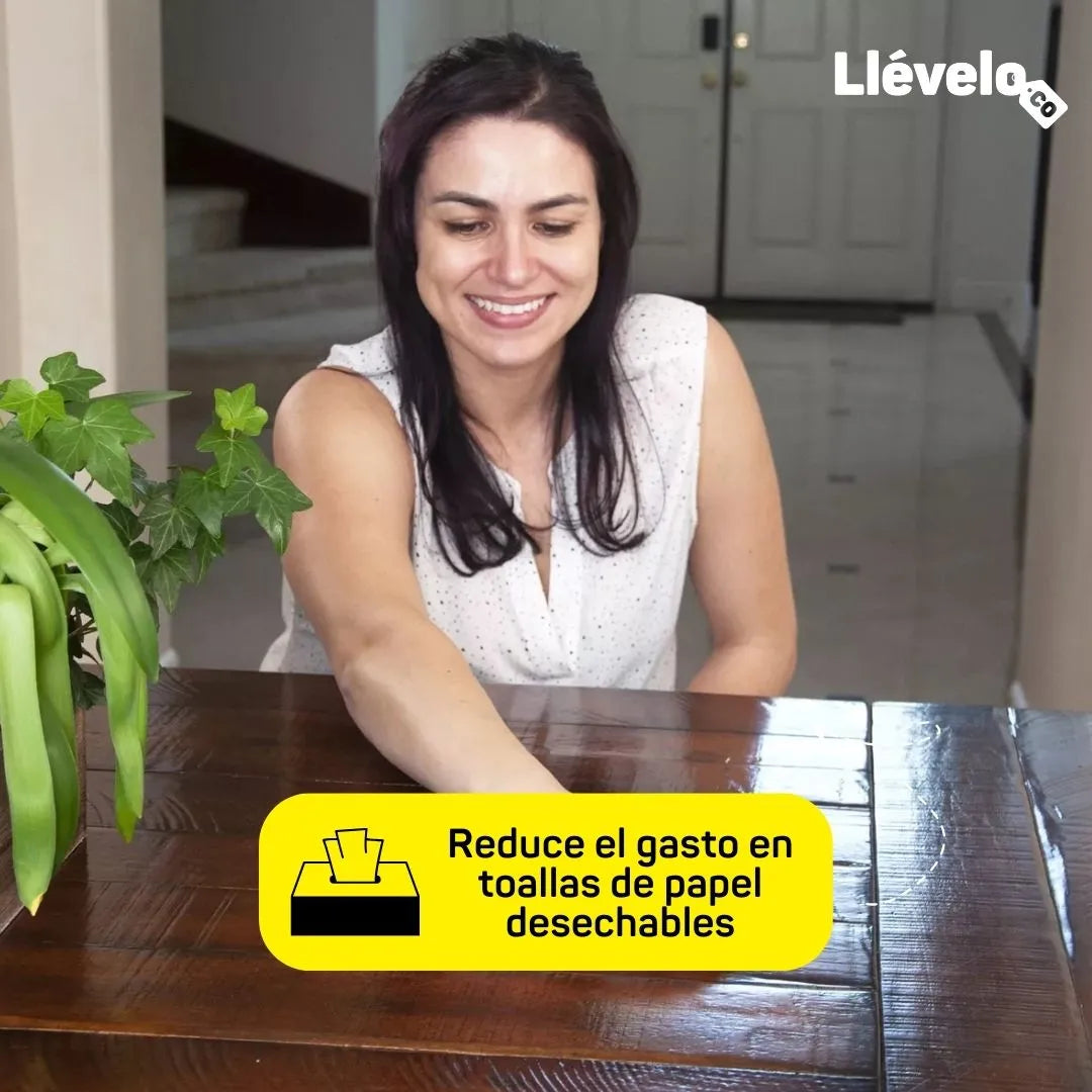 EcoRoll® Rollo de Microfibra Ultra Absorbente Reutilizable
