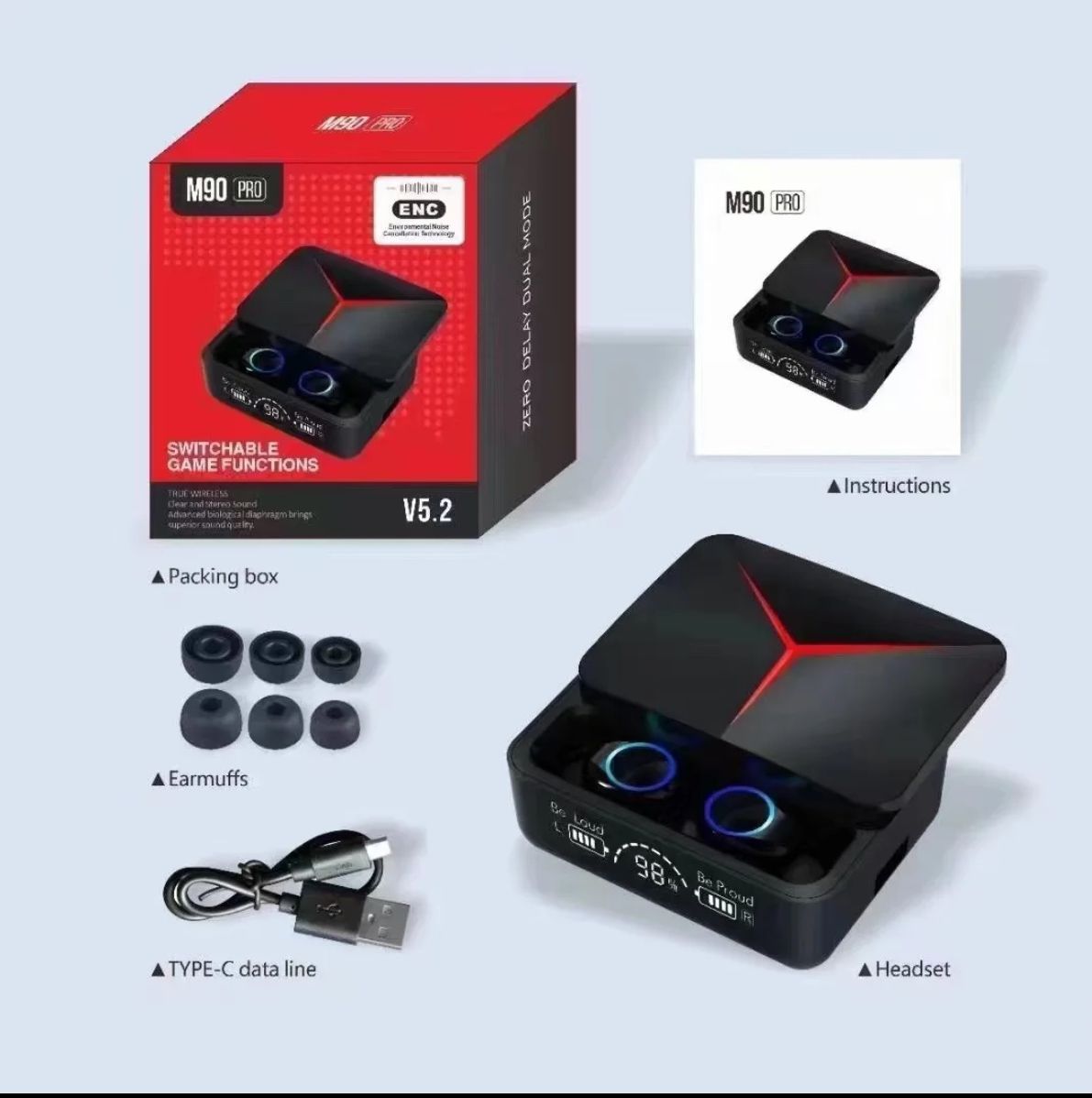 Audifonos Gamer M90 Pro