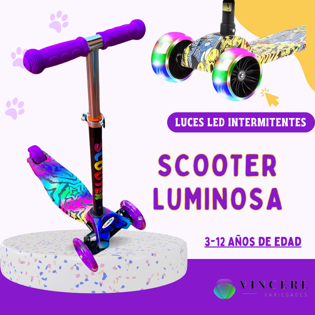 Scooter Ruedas Led