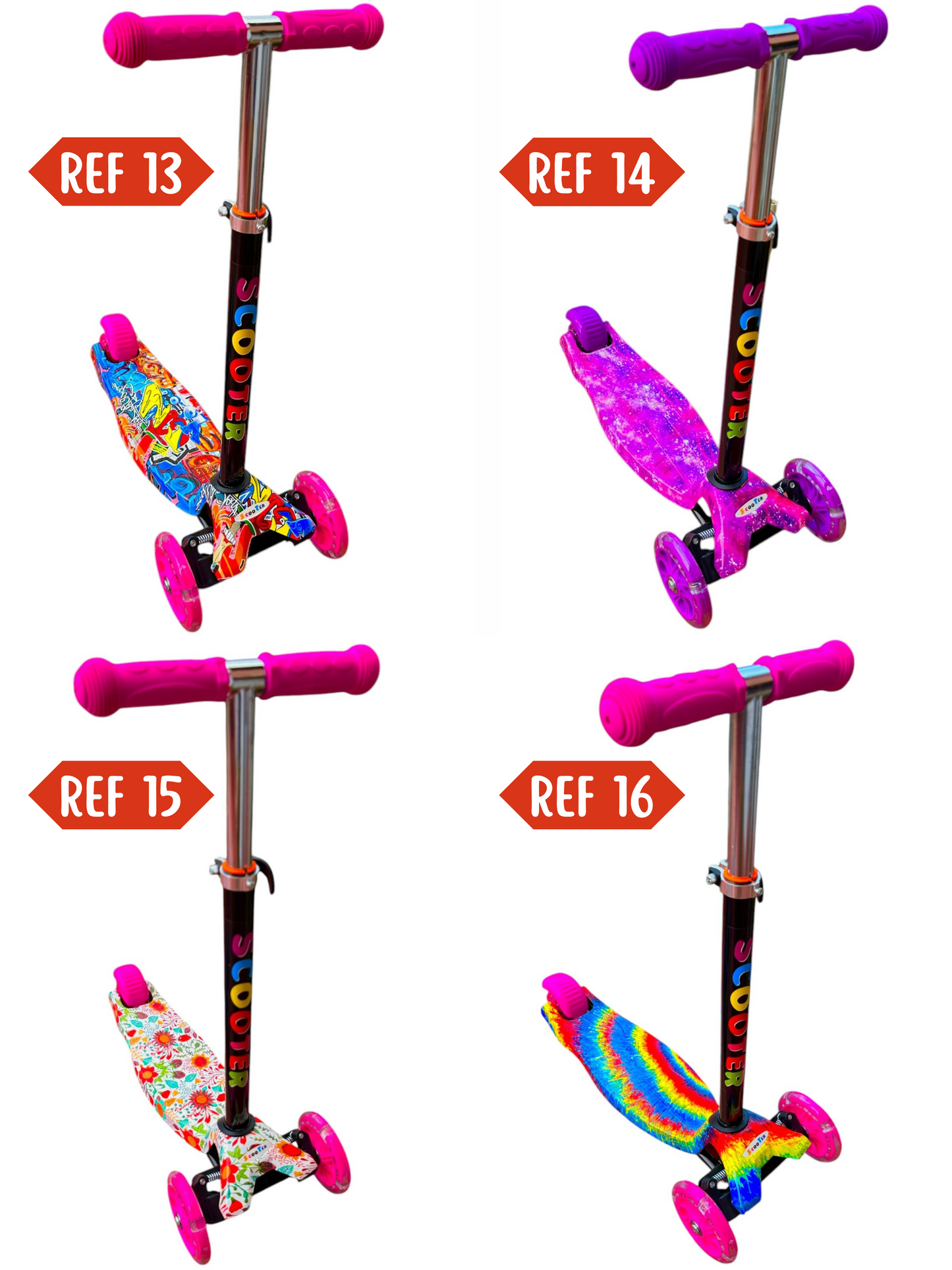 Scooter Ruedas Led