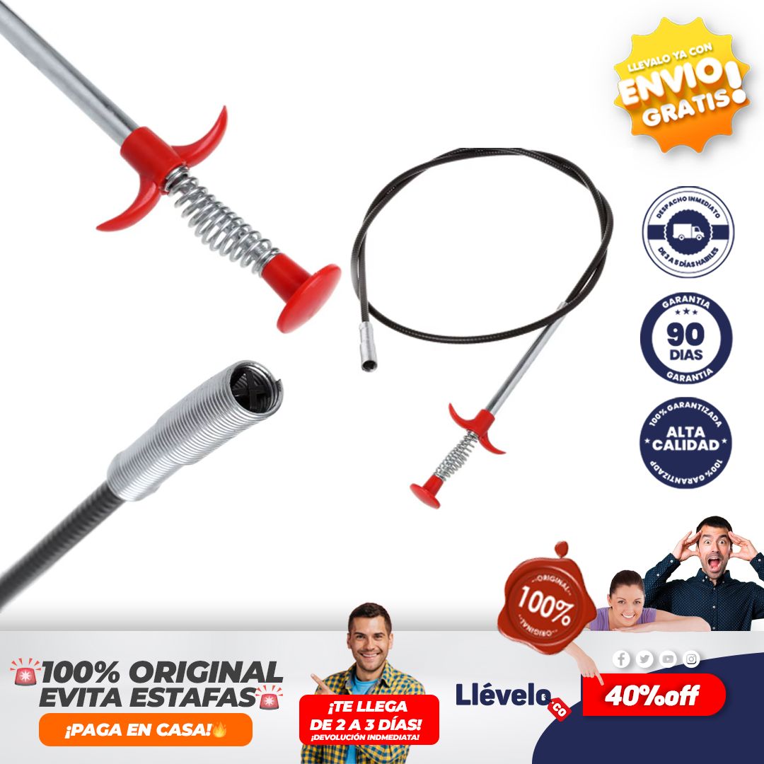 TuboTech® gancho de drenaje, removedor de obstrucciones
