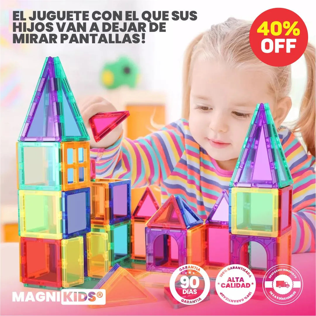 Bloques Magnéticos - MagniKids® ORIGINAL