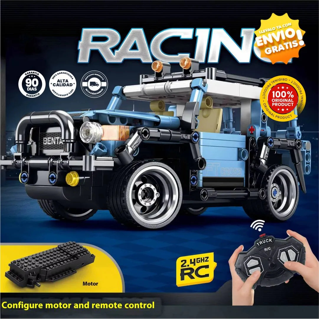 Carro Para Construir 377 Piezas Con Control Remoto - ConstruCar® Original