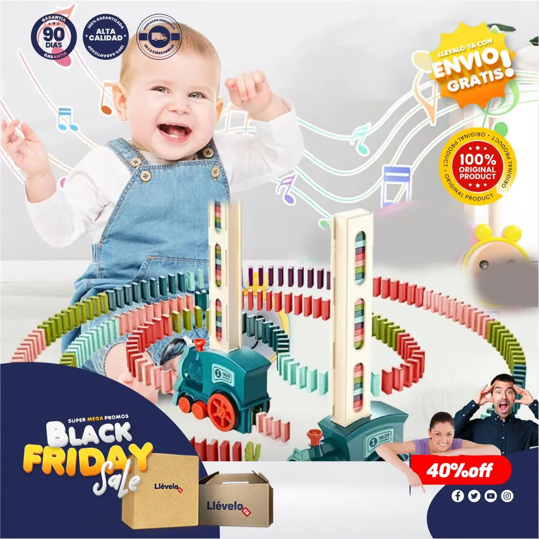 Juego Didáctico Eléctrico - Tren de Dominó® Original