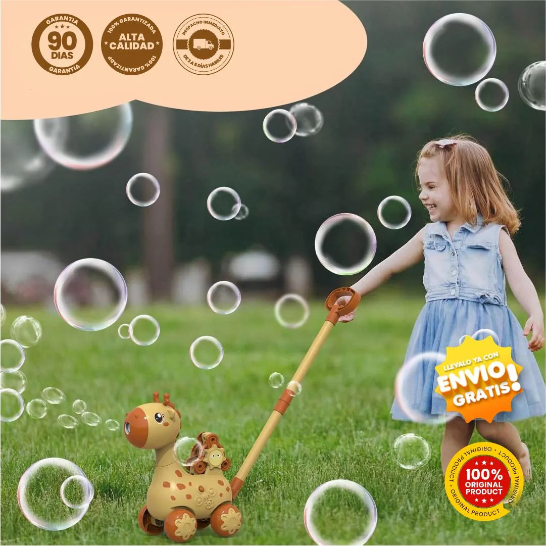 Juguete Jirafa de Burbujas para Niños - BubbleMower®