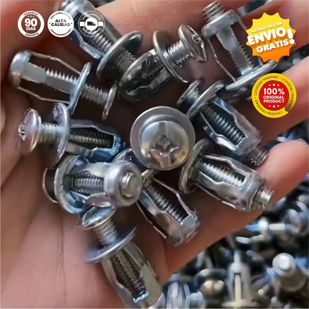 Chazo Expandible de Estrella x40 Unidades - AnchorFix® Original