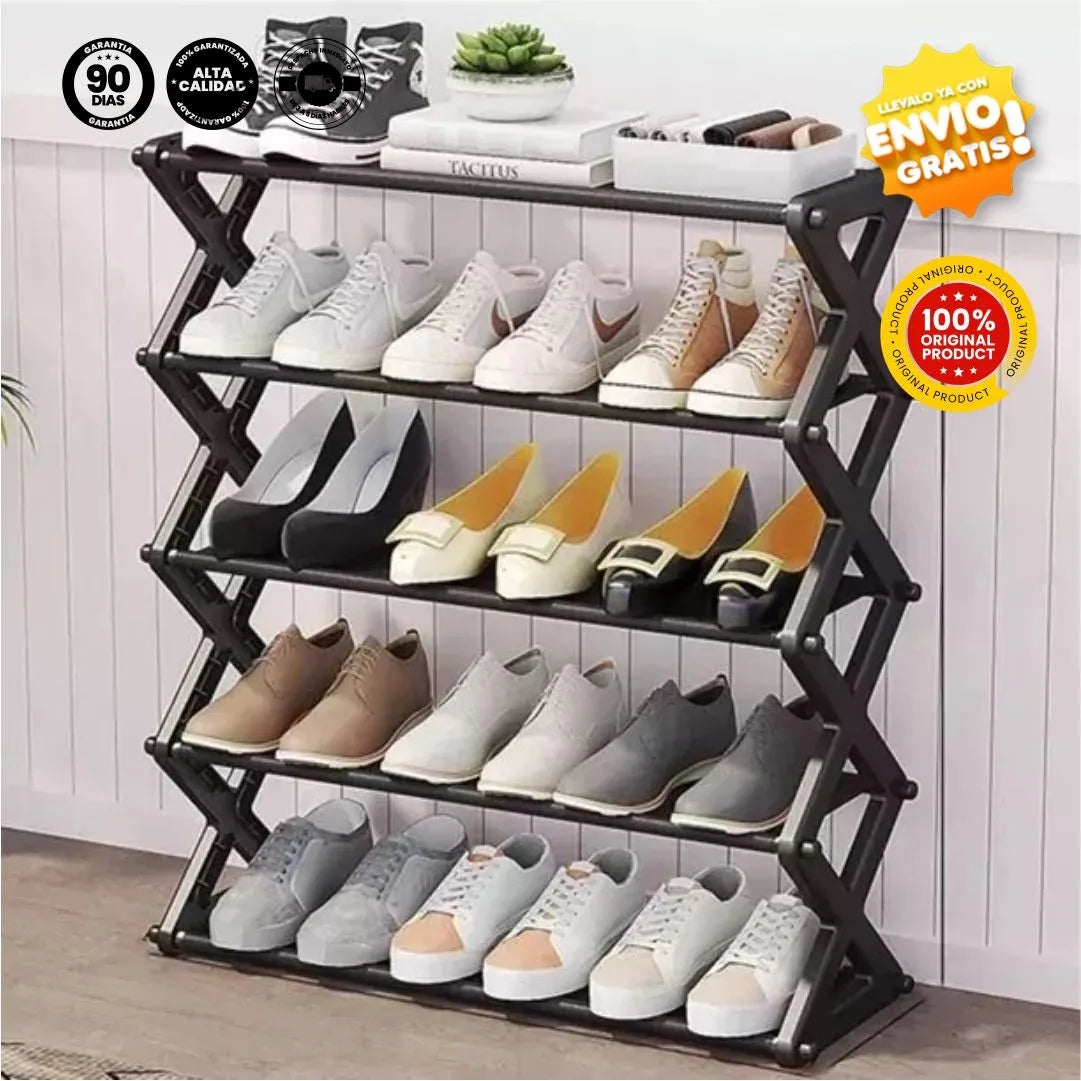 Zapatero Plegable de 5 Niveles - ZapateX® Original