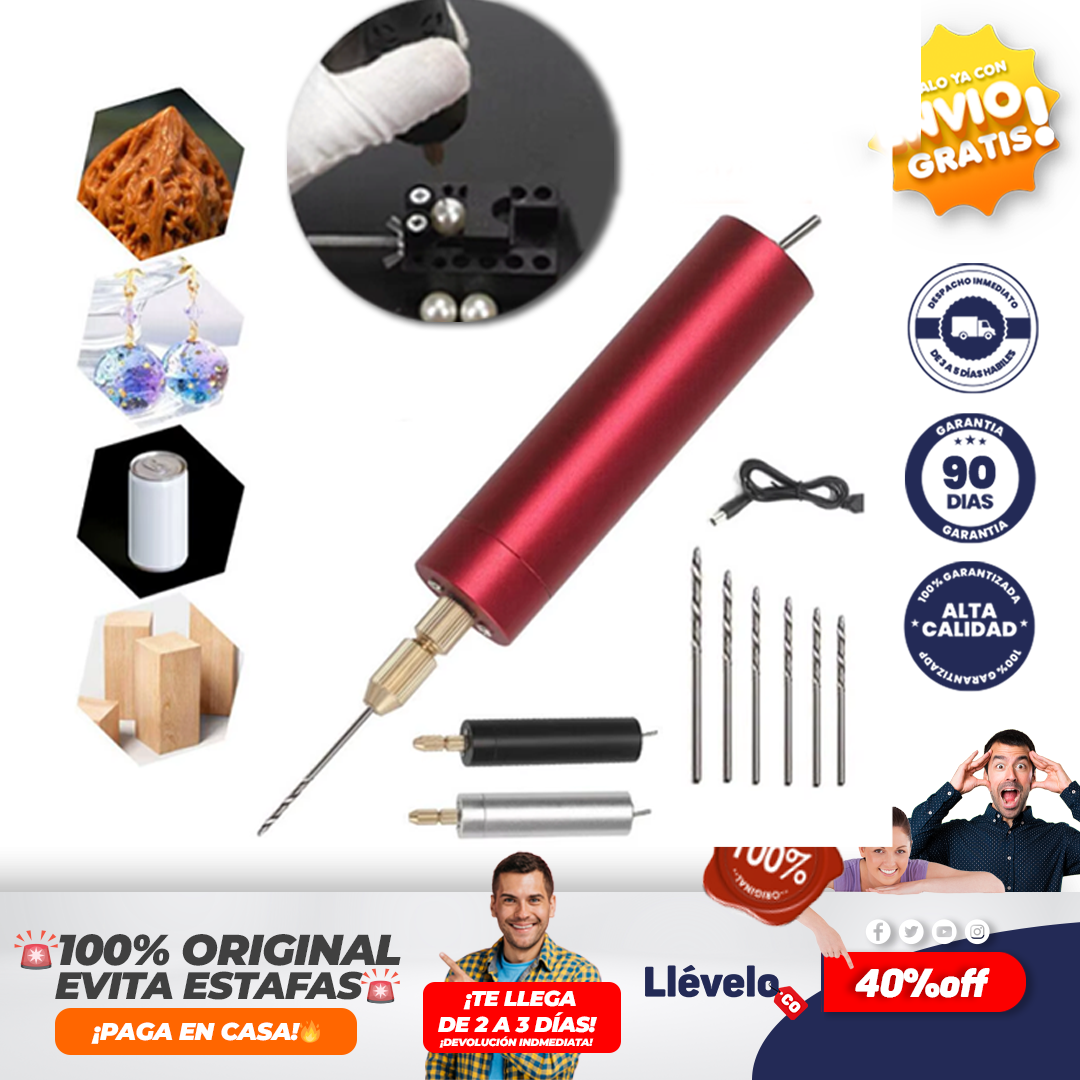 MicroDrill® Mini taladro eléctrico de mano