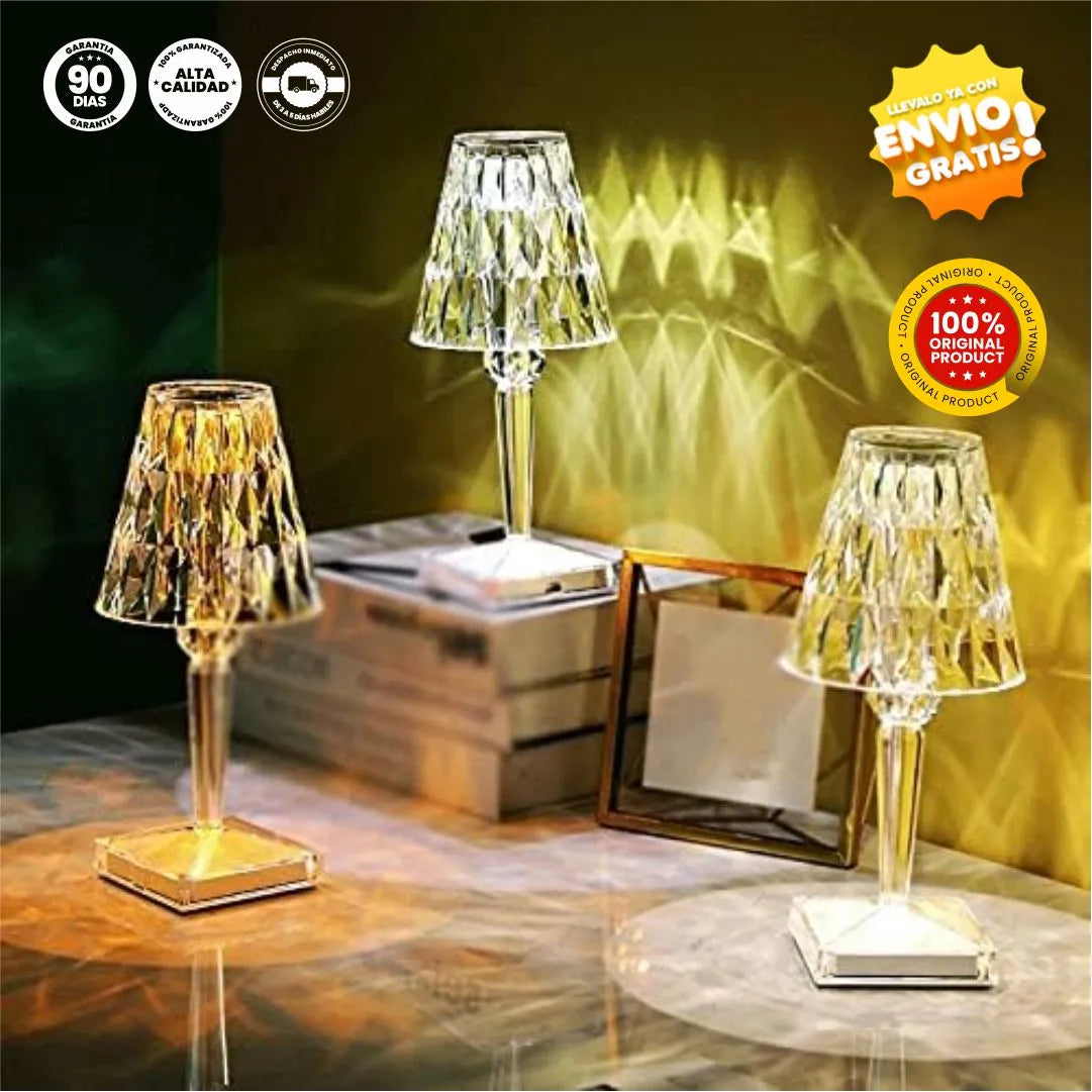 Lampara de Mesa de Cristal LED - LumiLux® Original