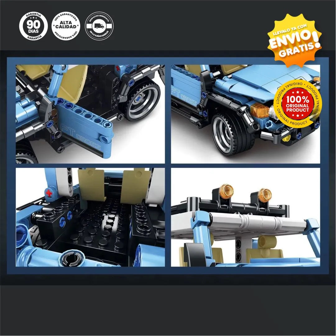 Carro Para Construir 377 Piezas Con Control Remoto - ConstruCar® Original
