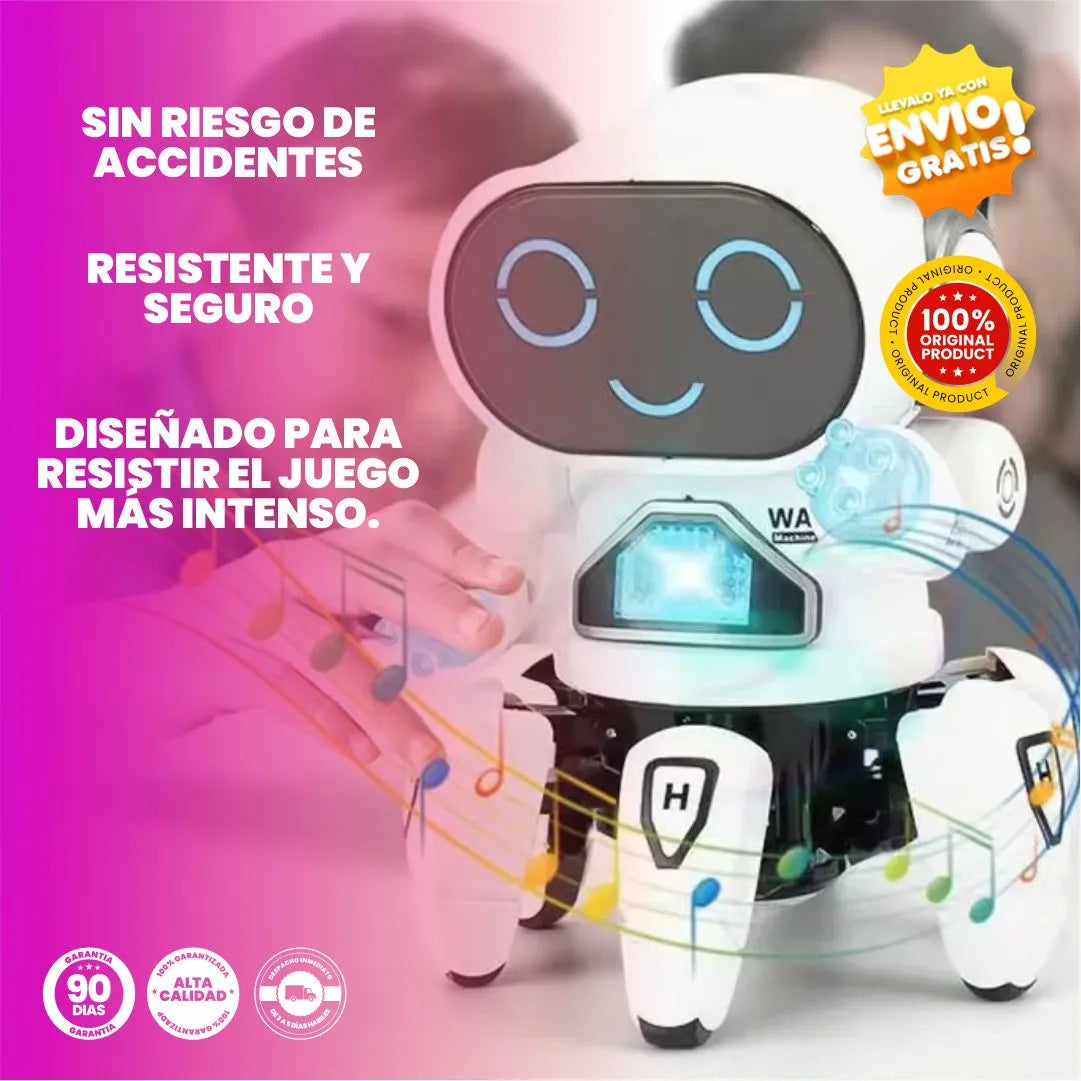 Juguete de Robot Inteligente Con Luces Led Y Música - PioneerRobot® Original