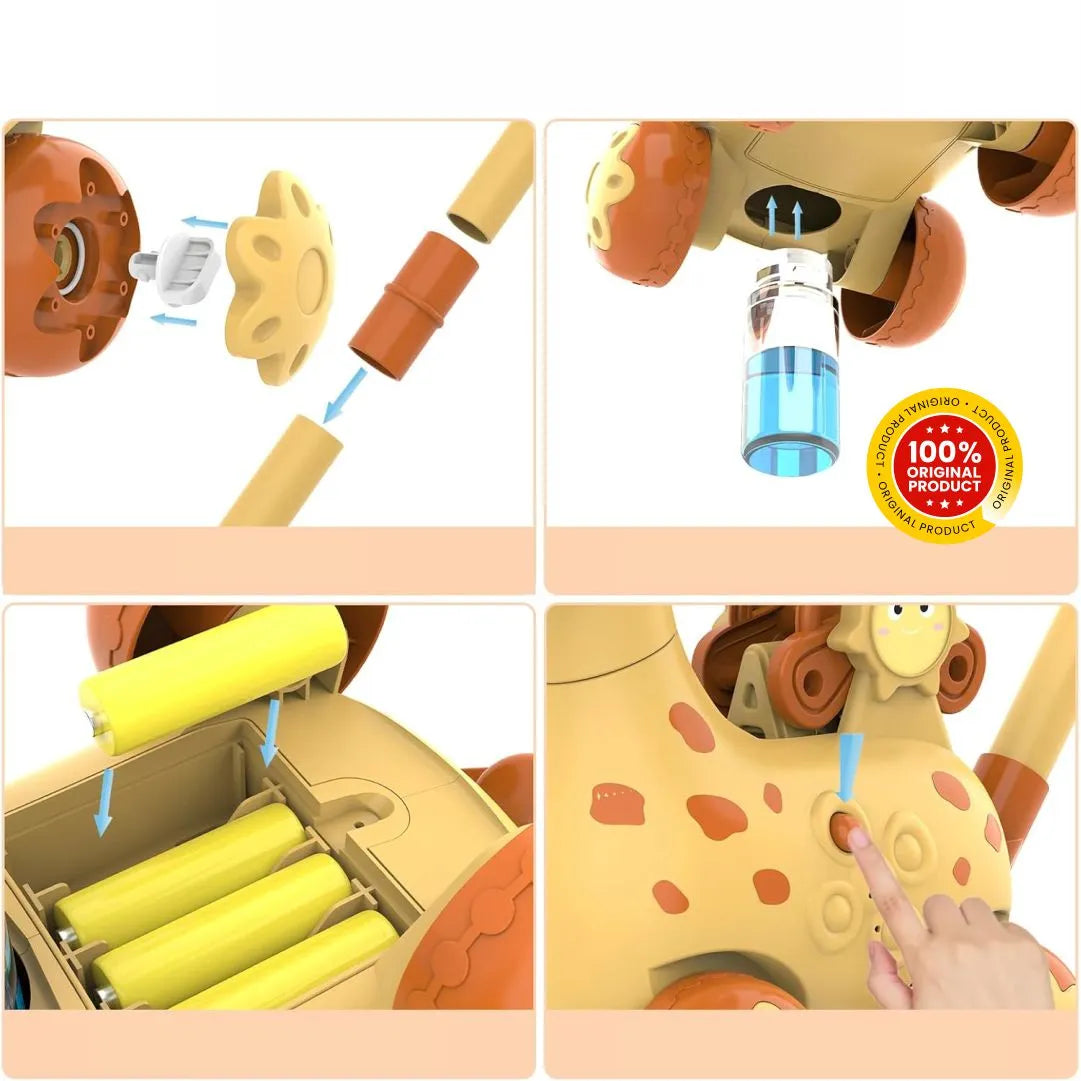 Juguete Jirafa de Burbujas para Niños - BubbleMower®
