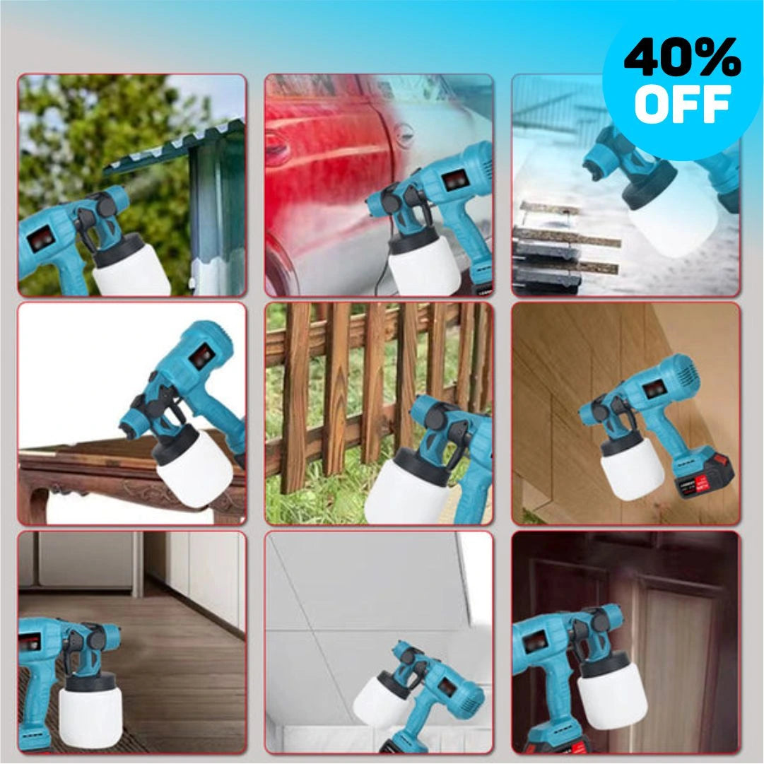 Paint Master® Original - Pistola de Pintura con Doble Bateria