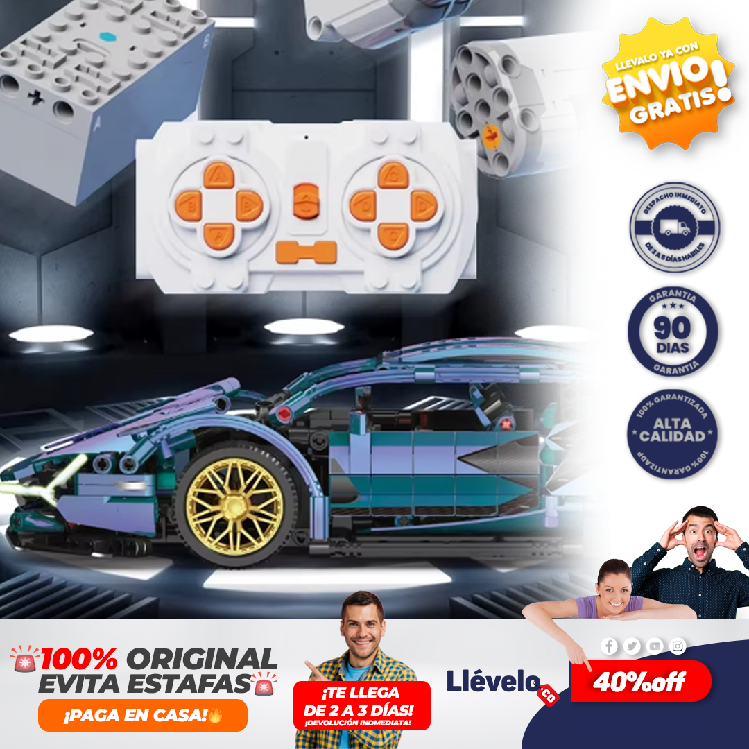 BrickRacer® Juego de bloques de construcción modelo