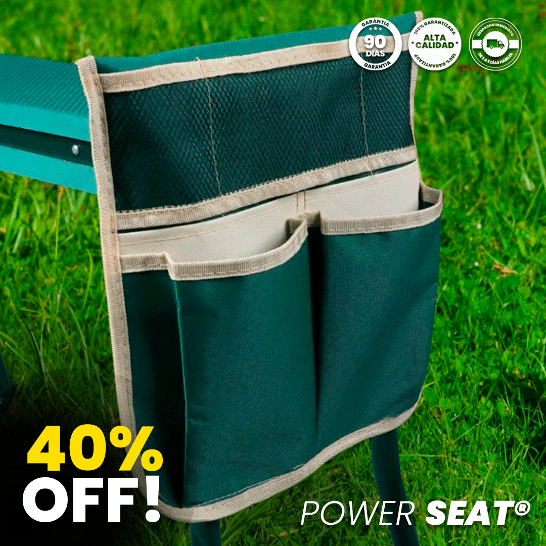 POWER SEAT® Rodillera de jardín plegable duradera, cojín suave portátil