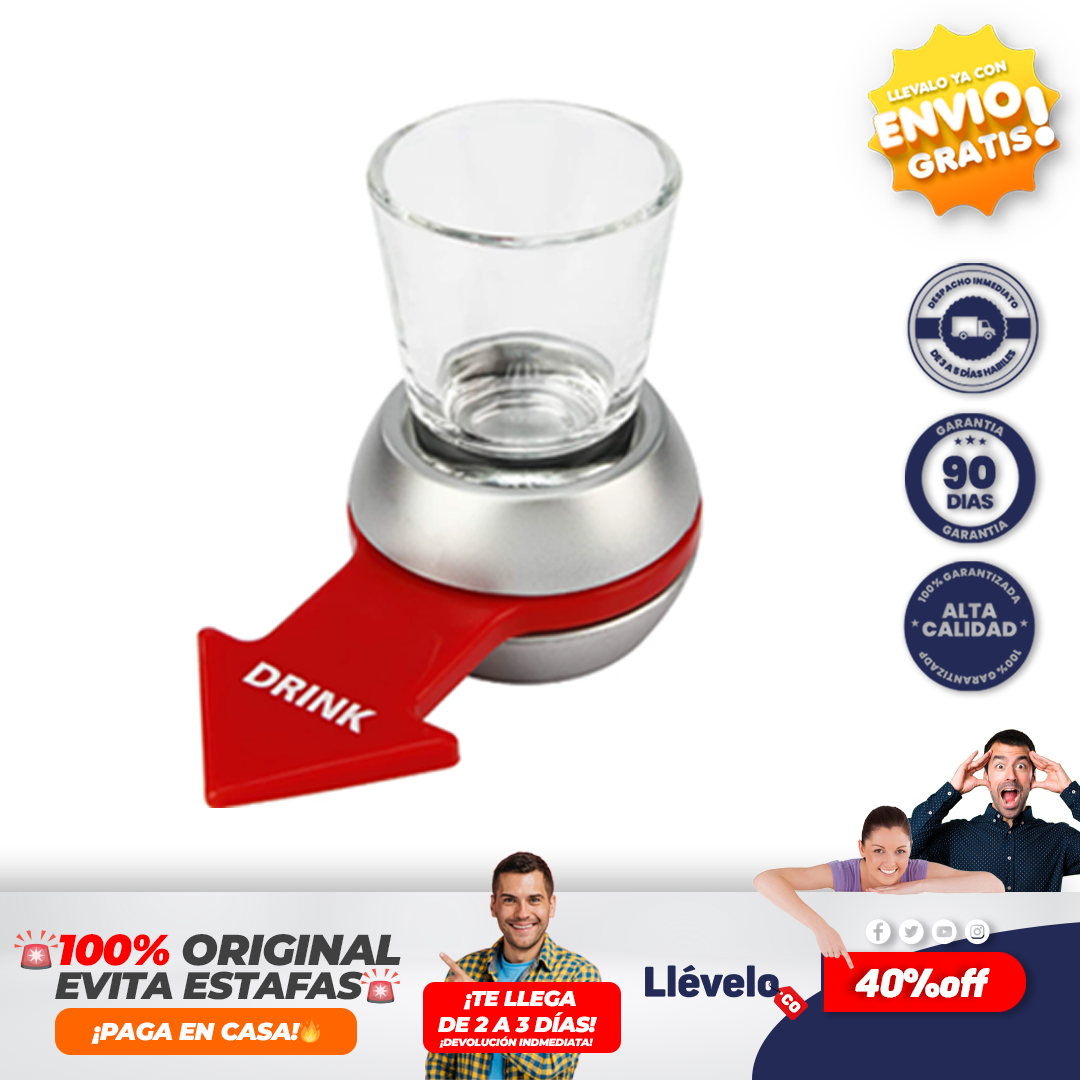Rumbaleta® o juego de fiesta con vaso de chupito de 2 onzas