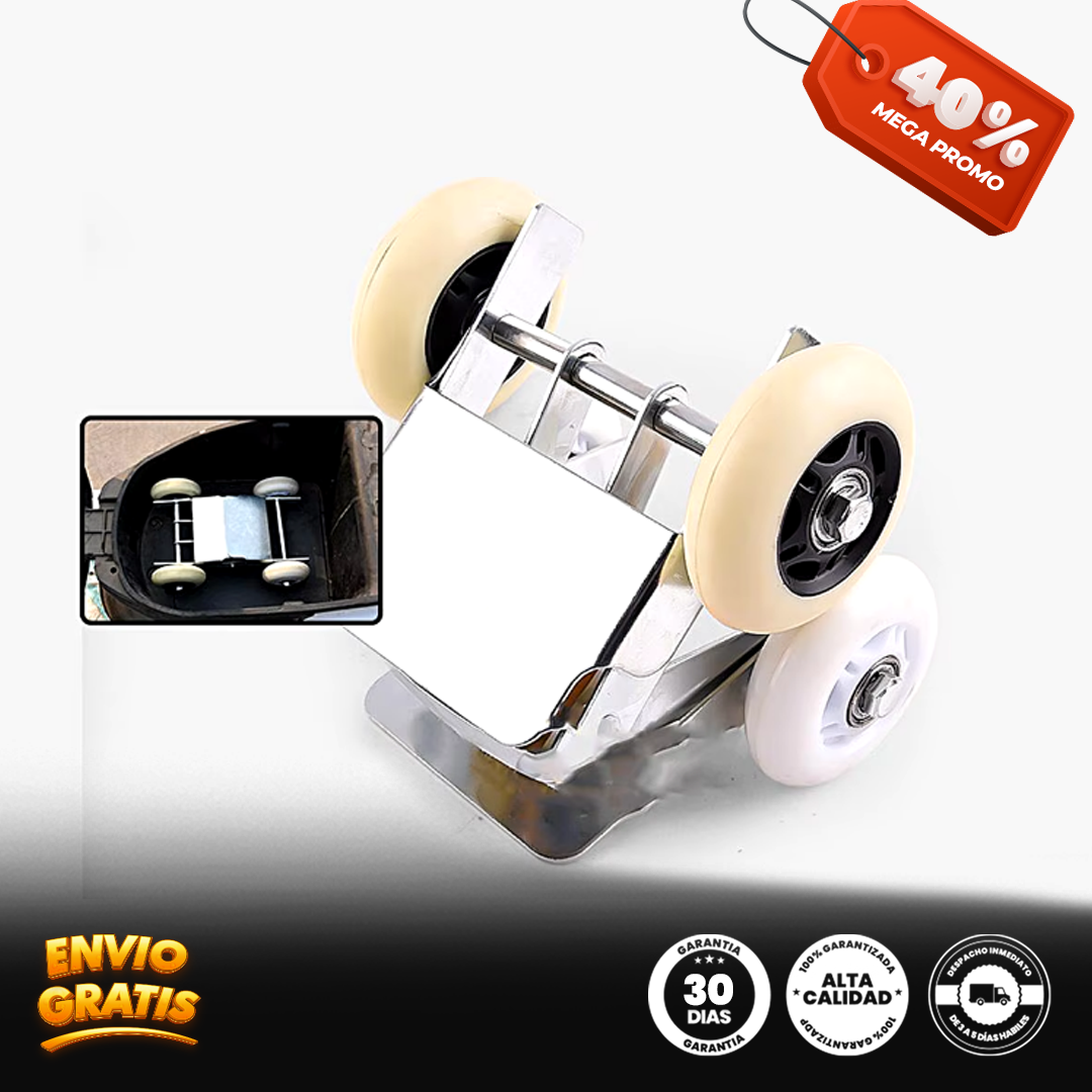 MotoRescate Pro® Herramienta de movimiento de carrito de refuerzo de neumáticos planos para motocicletas