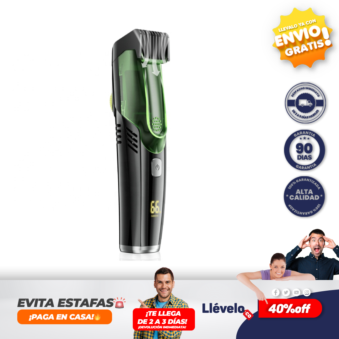 SHPAVER maquina de afeitar con aspiradora integrada