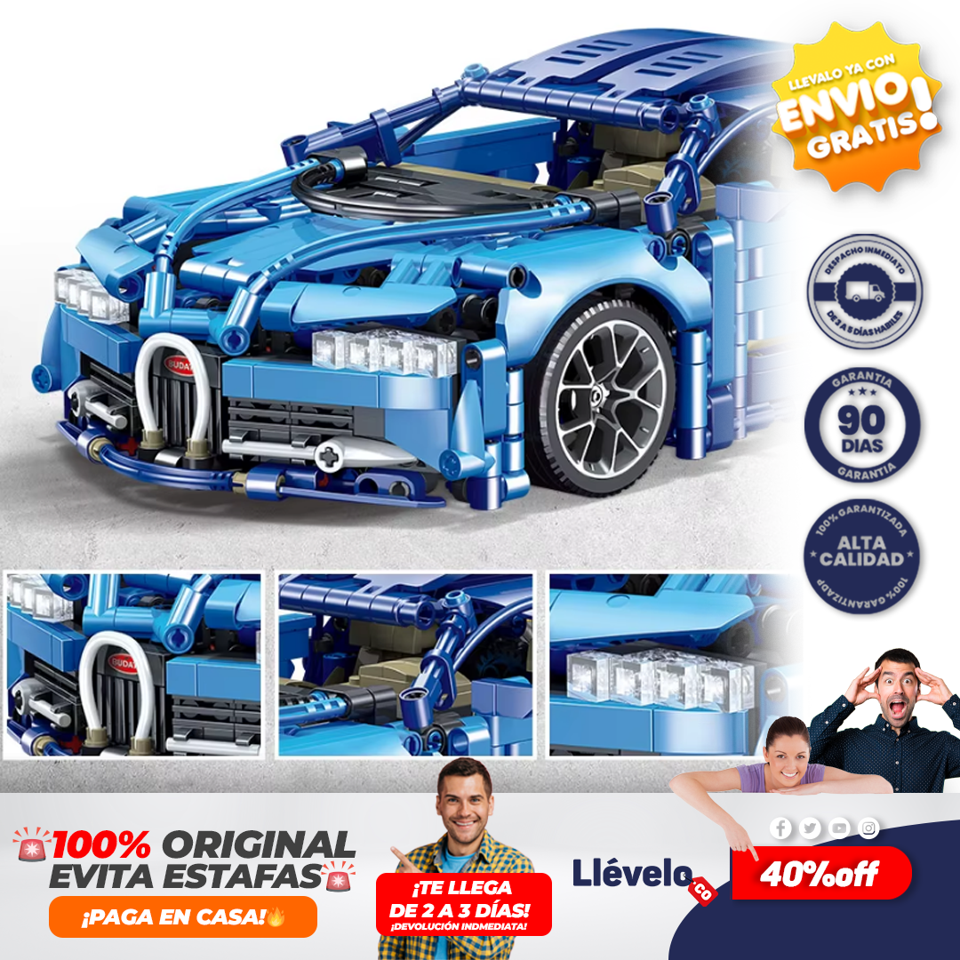 BugattiRacer® Bloques de construcción técnica Bugatti