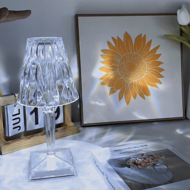 Lampara de Mesa de Cristal LED - LumiLux® Original