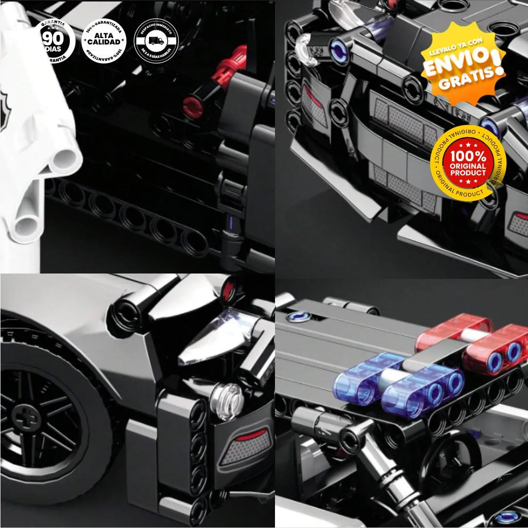 Carro Para Construir 471 Piezas Con Control Remoto - MegaDrive Assembly® Original