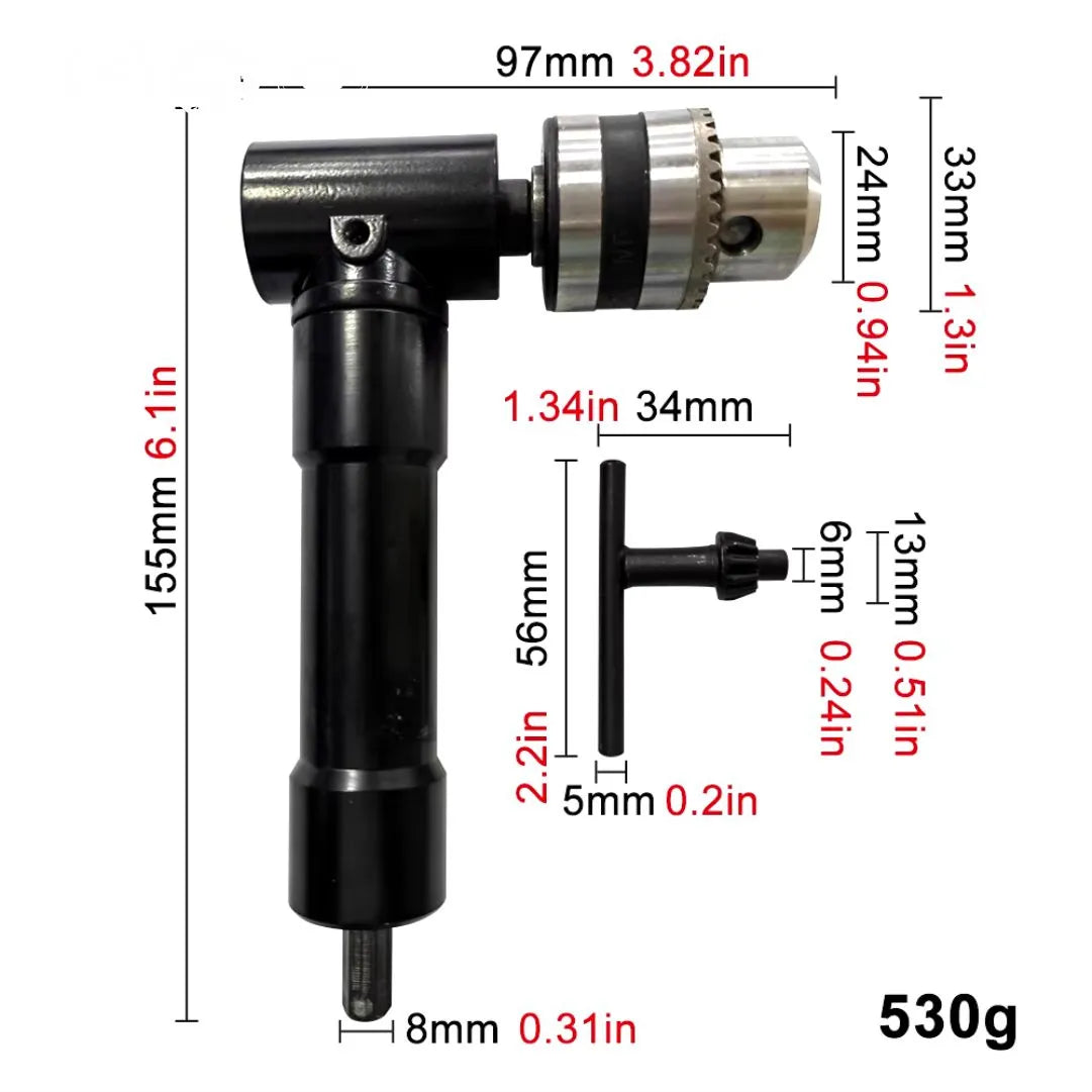 Adaptador de ángulo recto para taladro - AngleFlex Pro® Original
