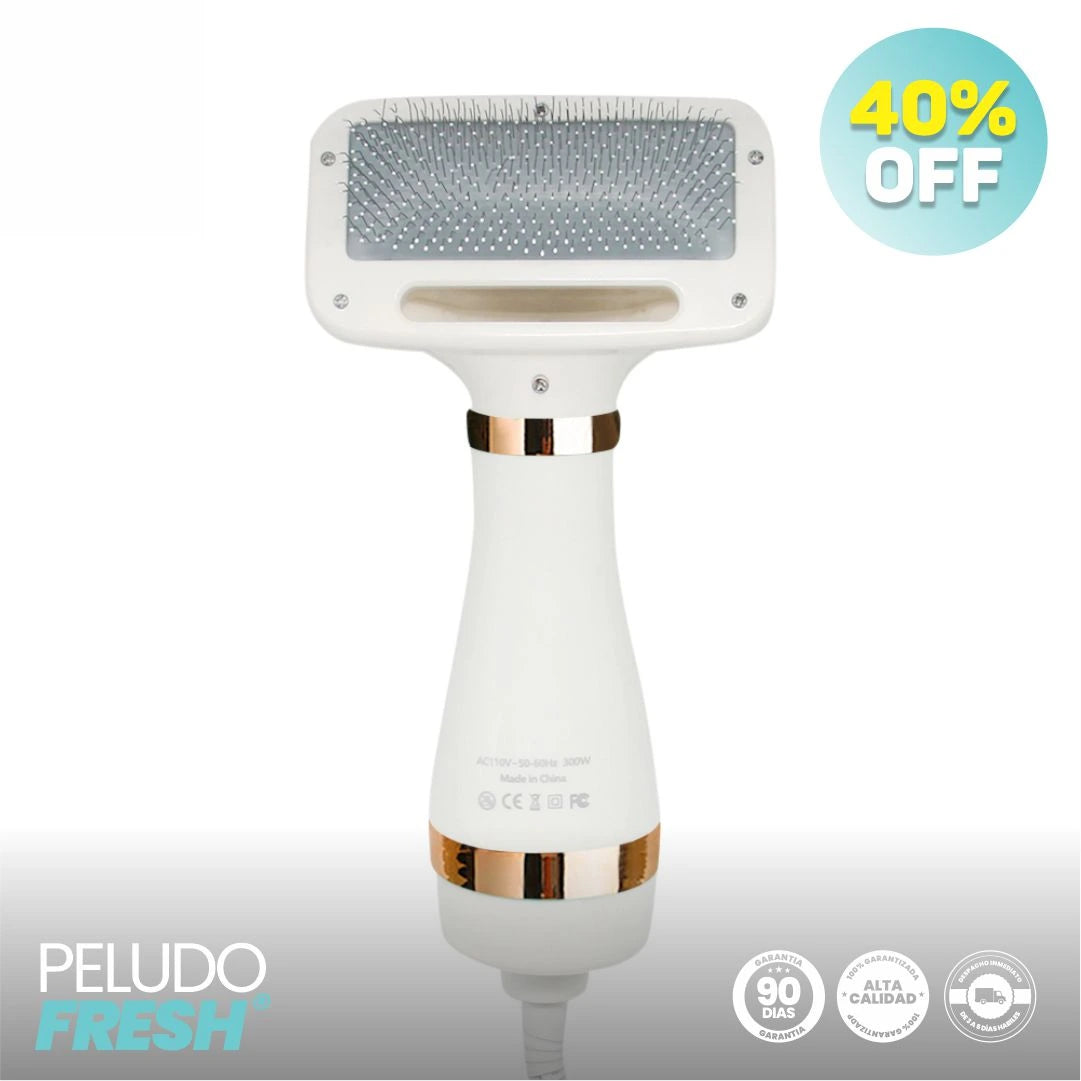 Peine Cepillo Secador 2 en 1 para Mascotas - PeludoFresh® Original
