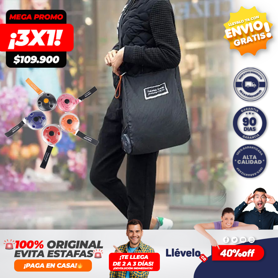 RepliBAG® Bolsa De Compras De Enrollar Plegable