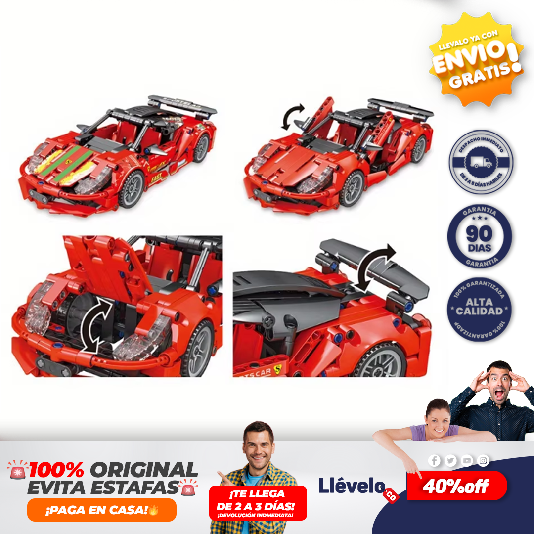 RacingPro® Lego Carro 471 Pcs juguetes de bloques de construcción