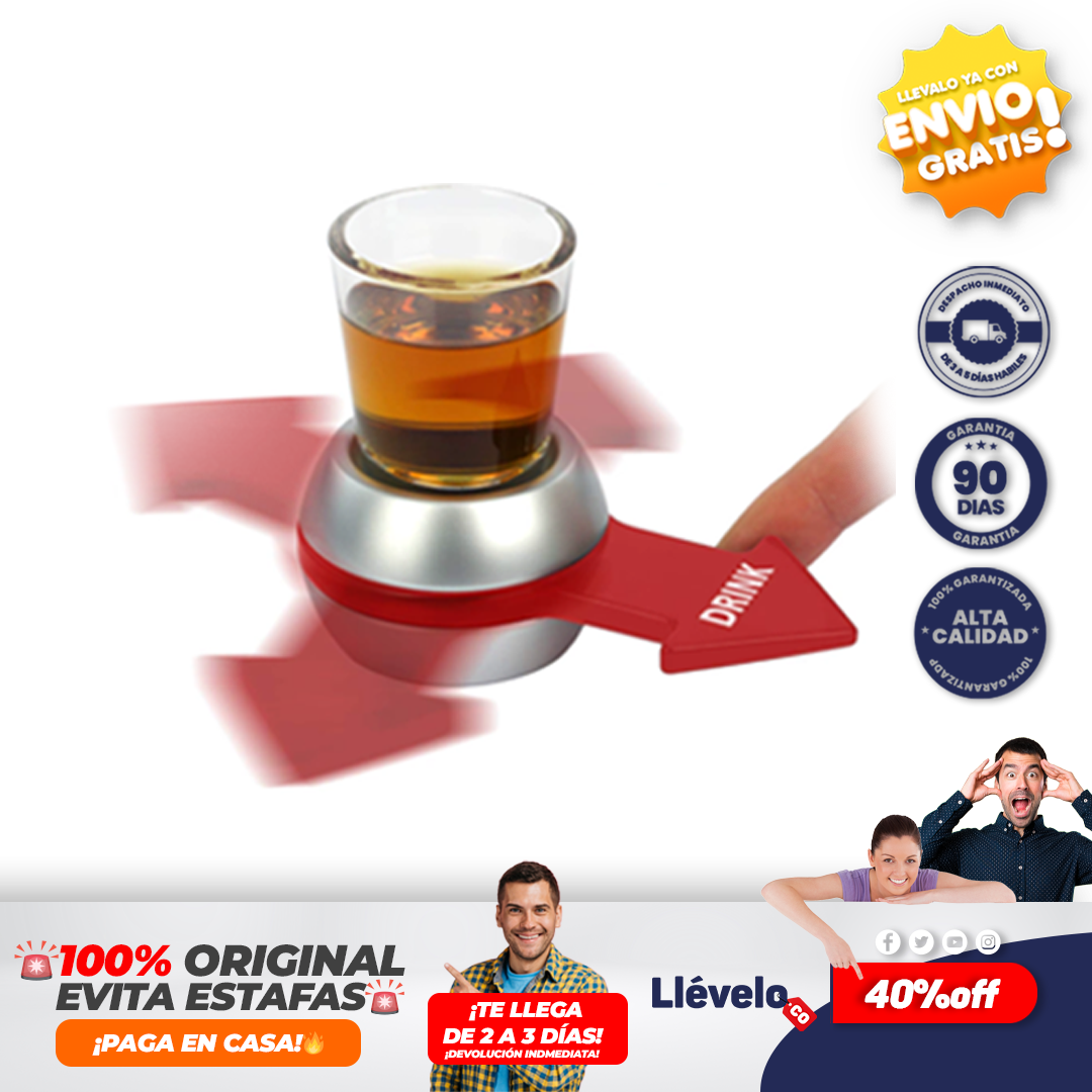 Rumbaleta® o juego de fiesta con vaso de chupito de 2 onzas
