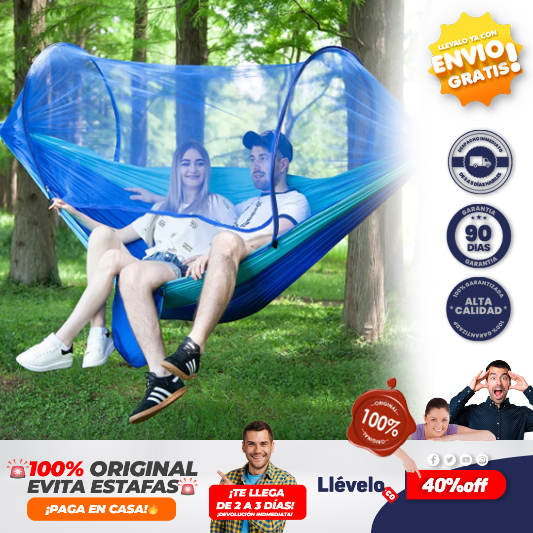 EscudoWild® HAMACA CON TOLDILLO