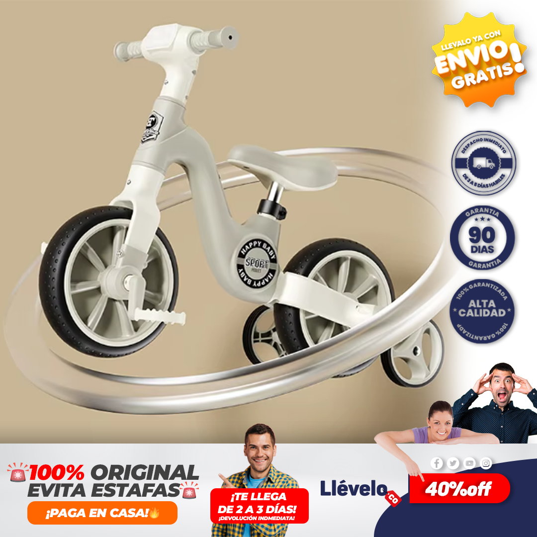 MOTO PLAY® triciclo de Pedal para niños y niñas