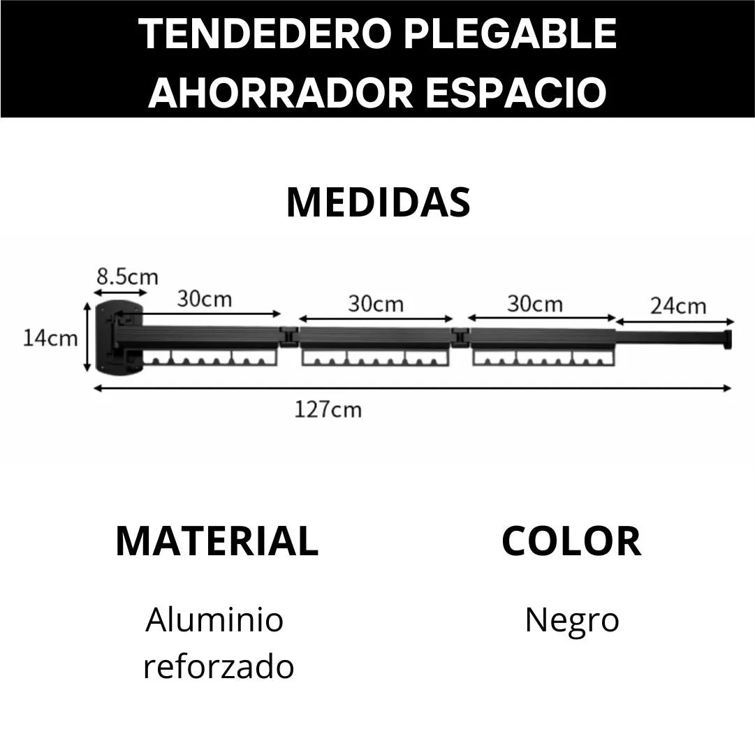 Tendedero Retráctil de Secado de Ropa - DryMax® Original