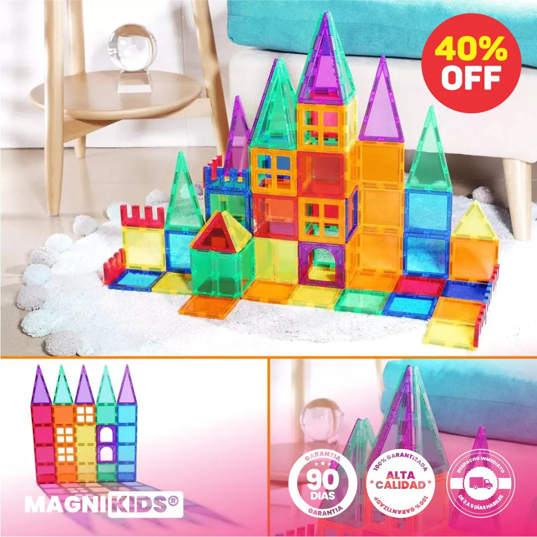 Bloques Magnéticos - MagniKids® ORIGINAL