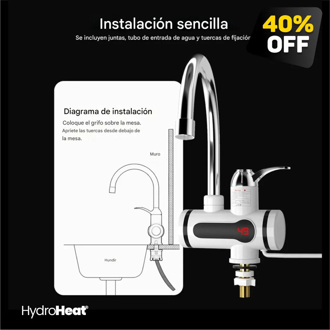 Calentador de Agua para Llave de Cocina o Baño - HydroHeat® Original