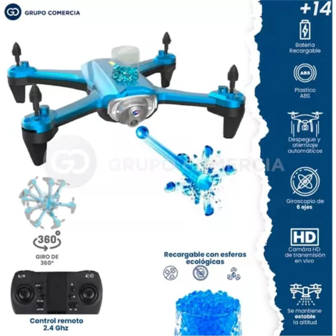 Drone Lanza Orbis de Hidrogel - DroneJ20® Original