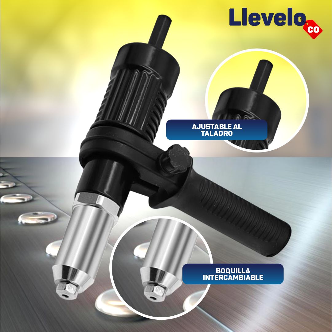 REMATORQUE® - Adaptador de remachadora para taladro