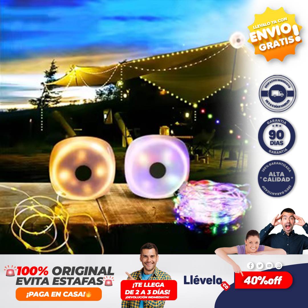 Luzify® Lámpara de Camping recargable 2 en 1