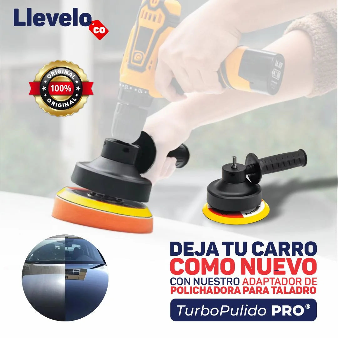 TurboPulido Pro® - Adaptador de Polichadora de Vehículos para Taladros