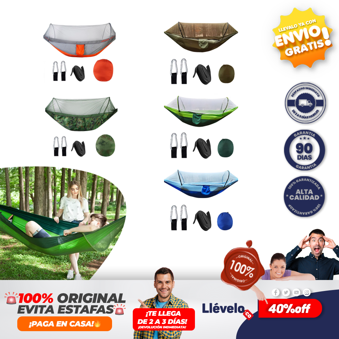 EscudoWild® HAMACA CON TOLDILLO