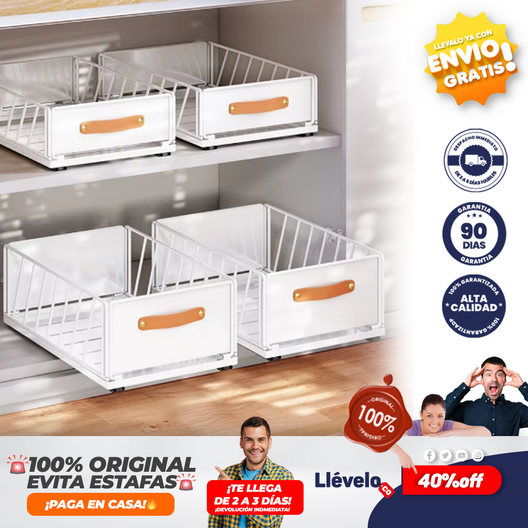 SlidePro® Cajón de cocina plegable,