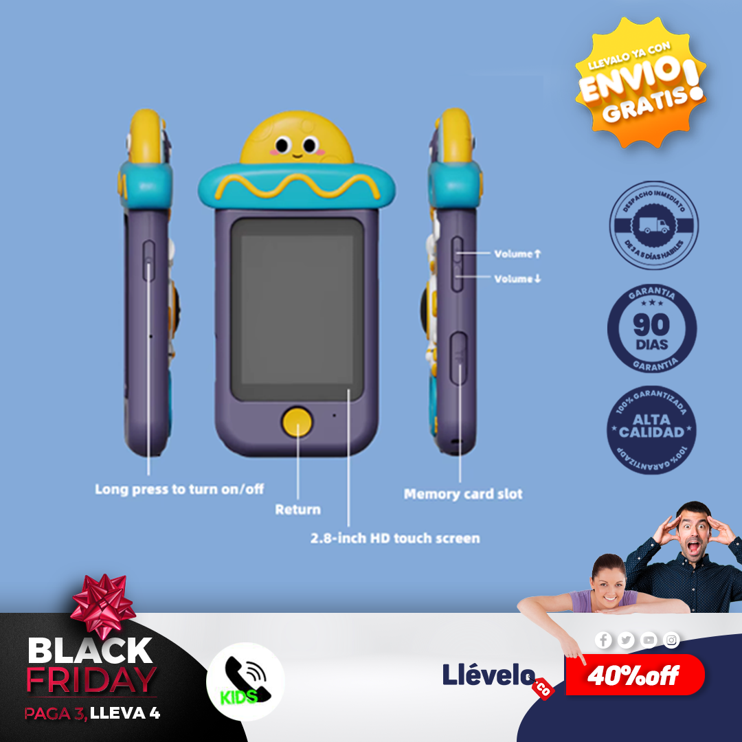 CelKids® Original- Celular con control parental para niños 🚨 UNICOS DISTRIBUIDORES EN COLOMBIA, Evita estafas con productos mas baratos!!