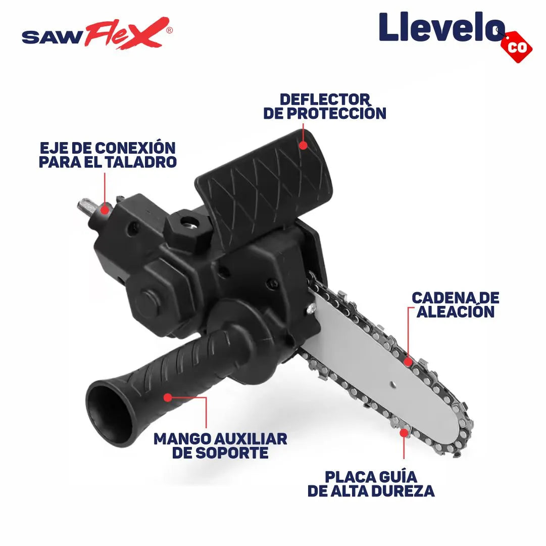 SawFlex® - Adaptador de Motosierra para Taladro